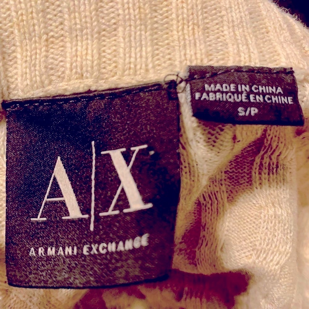 Armani exchange cream colored sweater - Picture 4 of 4